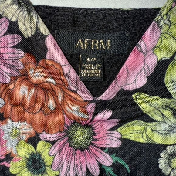 AFRM Amina Floral Print Slip Bodycon Dress Women’s Size Small - Picture 3 of 9